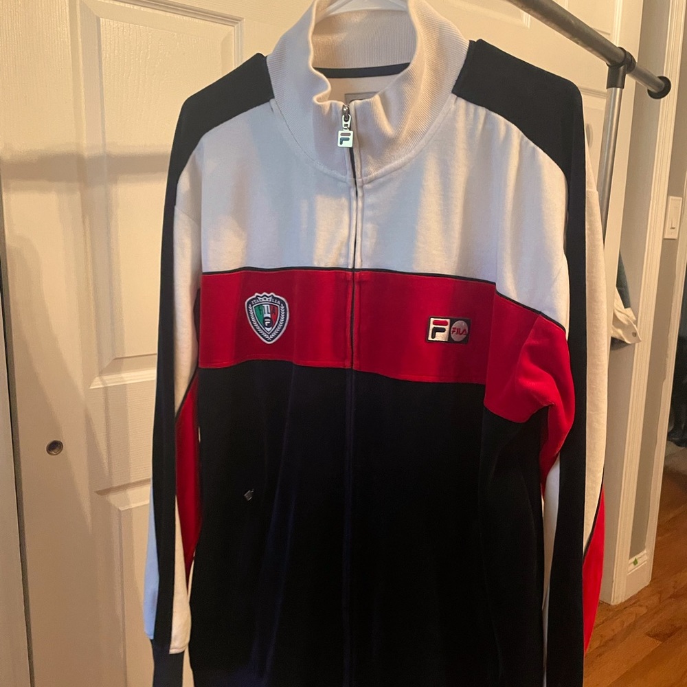 This velour FILA tracksuit jacket is for those who take tracksuits serious.